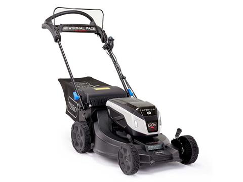 Toro Super Recycler 21 in. 60V Max Self-Propel w/ Personal Pace & SmartStow w/ 7.5Ah Battery (21568)