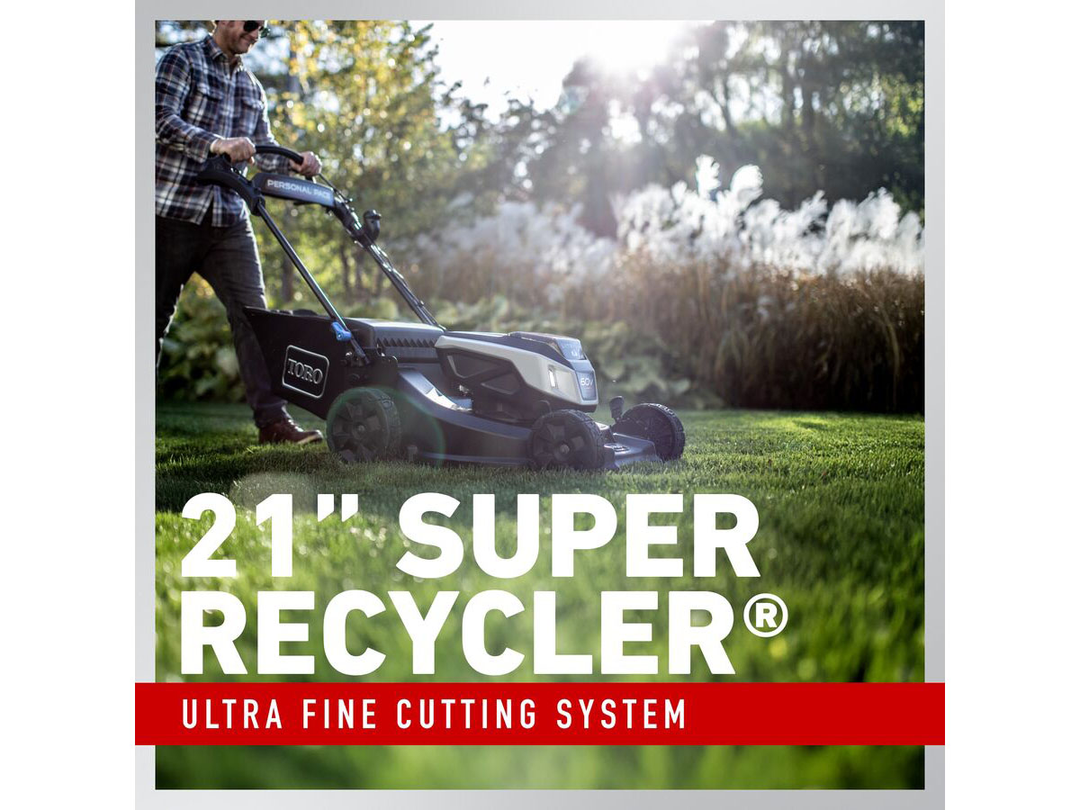 Toro Super Recycler 21 in. 60V Max Self-Propel w/ Personal Pace & SmartStow w/ 7.5Ah Battery (21568) in Mio, Michigan - Photo 4