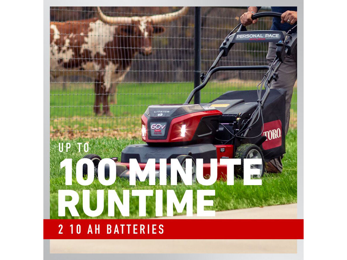 Toro eTimeMaster 30 in. 60V MAX Self-Propel Personal Pace Auto-Drive (2) 10.0Ah Batteries / Chargers Included in Mio, Michigan - Photo 7