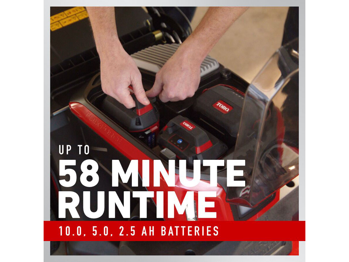 Toro eTimeMaster 30 in. 60V MAX Self-Propel Personal Pace Auto-Drive w/ 10Ah + 5Ah + 2.5Ah Batteries in Mio, Michigan - Photo 7