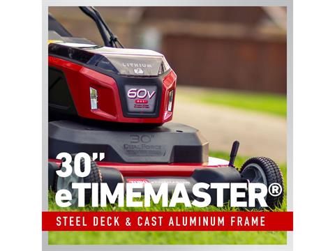 Toro eTimeMaster 30 in. 60V MAX Self-Propelled w/ Personal Pace - (2) 10.0Ah Batteries Included in Stratford, Wisconsin - Photo 4
