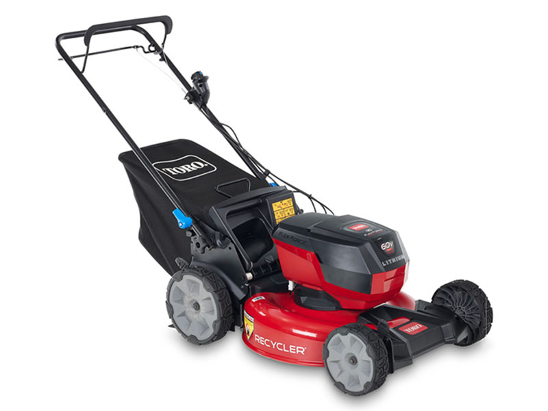 Toro Recycler 21 in. 60V Max Self-Propel w/ SmartStow w/ 4.0Ah Battery in Mio, Michigan - Photo 1