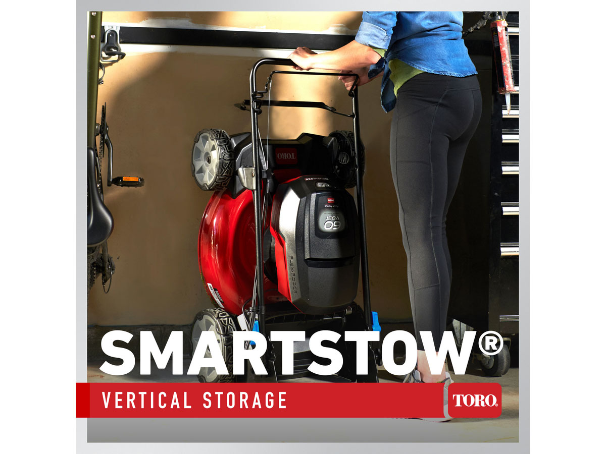 Toro Recycler 21 in. 60V Max Self-Propel w/ SmartStow w/ 4.0Ah Battery in Mio, Michigan - Photo 10