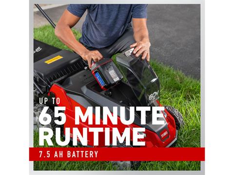 Toro Stripe 21 in. 60V Max Dual-Blades Self-Propel - 7.5Ah Battery / Charger Included in Gaylord, Michigan - Photo 5