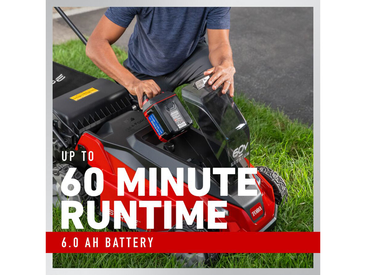Toro Stripe 21 in. 60V Max Self-Propelled - 6.0Ah Battery / Charger Included in Gaylord, Michigan - Photo 6