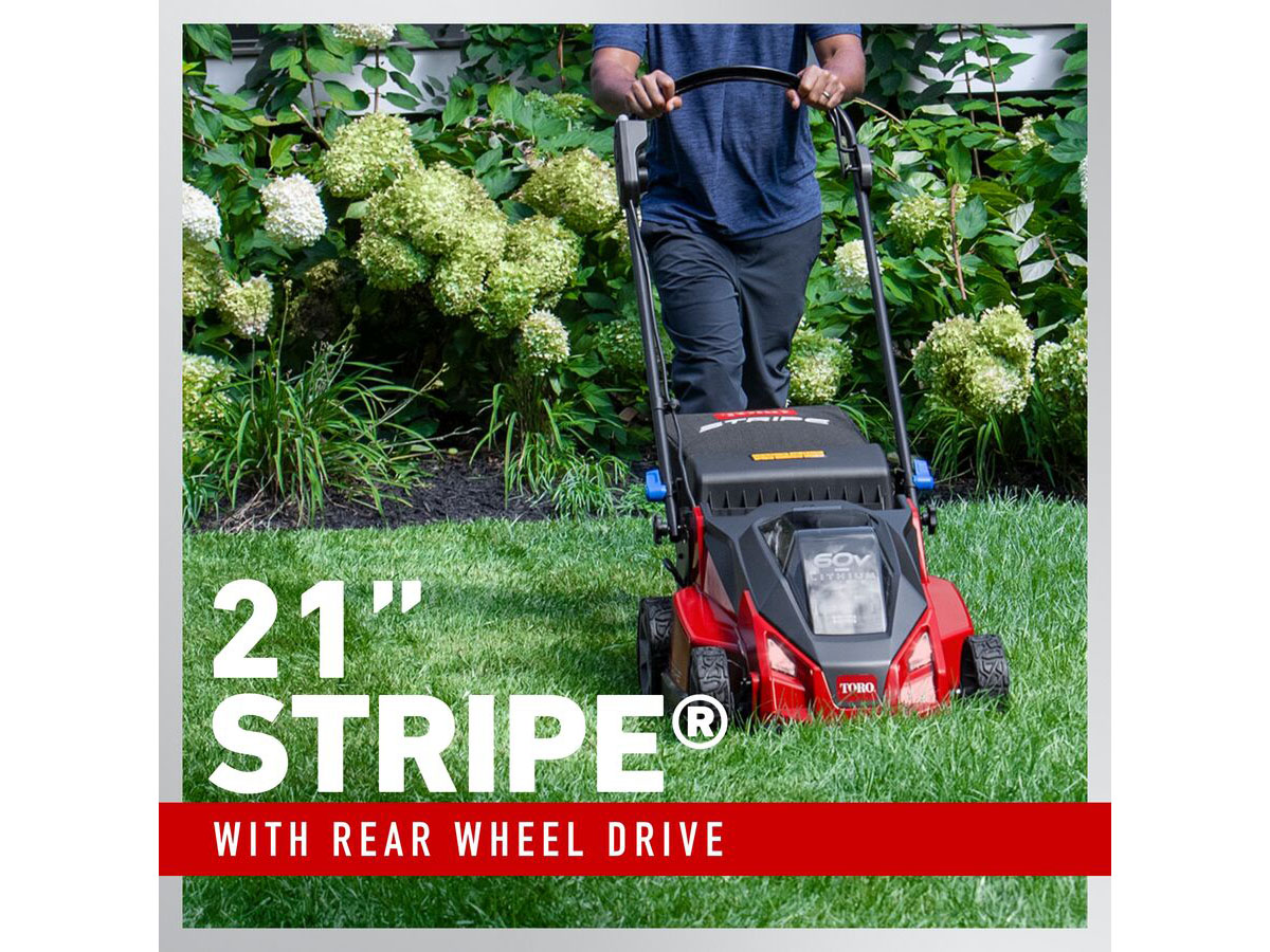 Toro Stripe 21 in. 60V Max Self-Propelled - 6.0Ah Battery / Charger Included in Gaylord, Michigan - Photo 7