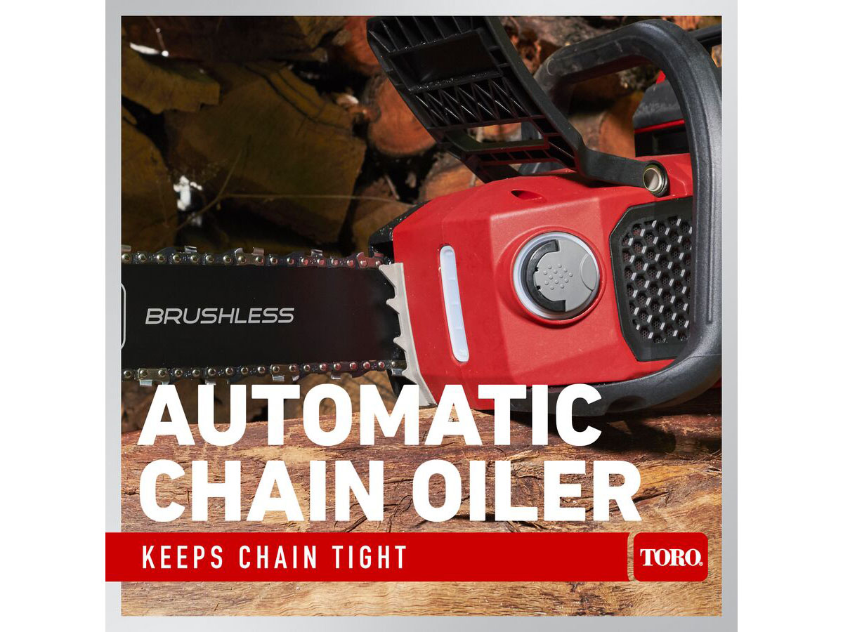 Toro 60V MAX 16 in. Brushless Chainsaw w/ 2.0Ah Battery in Gaylord, Michigan - Photo 11