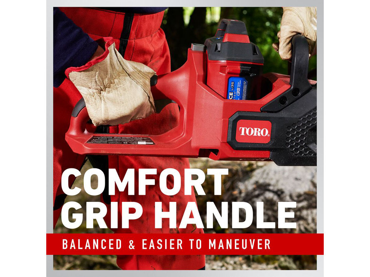 Toro 60V MAX 16 in. Brushless Chainsaw w/ 2.5Ah Battery in Gaylord, Michigan - Photo 9