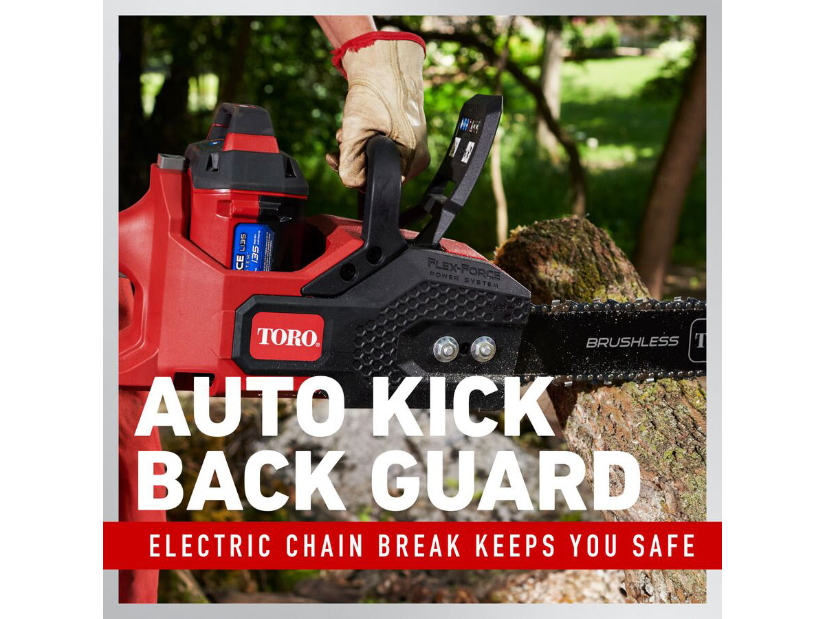 Toro 60V MAX 16 in. Brushless Chainsaw w/ 2.5Ah Battery in Gaylord, Michigan - Photo 11