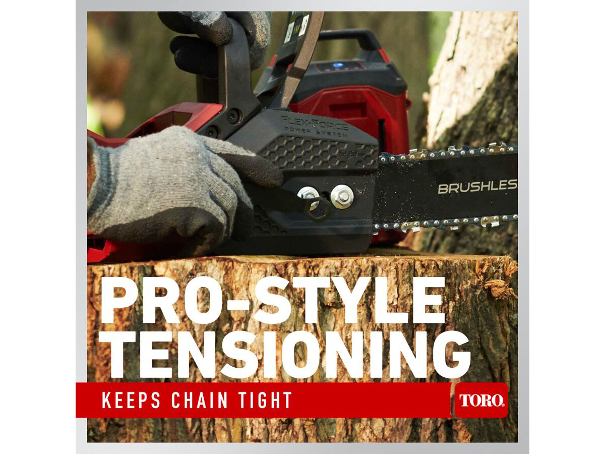 Toro 60V MAX 16 in. Brushless Chainsaw w/ 2.5Ah Battery in Gaylord, Michigan - Photo 13