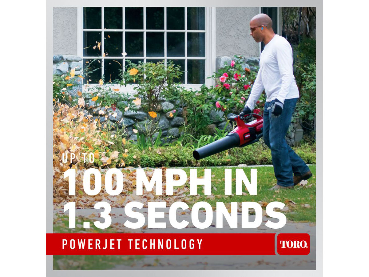 Toro 60V MAX 2-Tool Combo Kit: 100 mph Leaf Blower & 13 in. String Trimmer w/ 2.0Ah Battery in Gaylord, Michigan - Photo 11