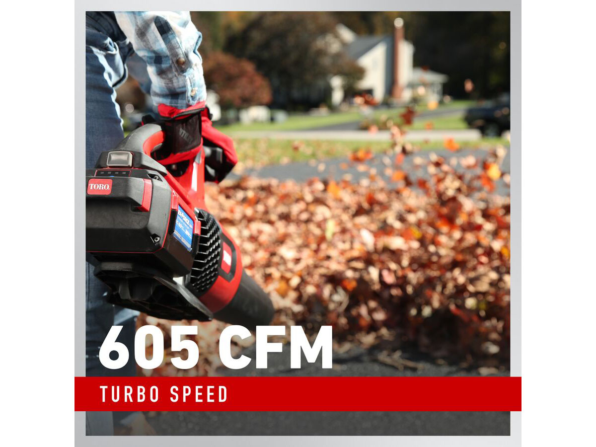 Toro 60V MAX 157 mph Brushless Leaf Blower w/ 4.0Ah Battery in Gaylord, Michigan - Photo 5