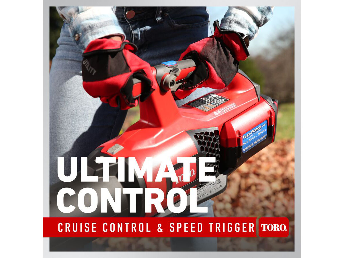 Toro 60V MAX 157 mph Brushless Leaf Blower w/ 4.0Ah Battery in Gaylord, Michigan - Photo 8