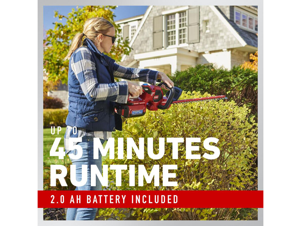 Toro 60V MAX 24 in. Hedge Trimmer w/ 2.0Ah Battery in Gaylord, Michigan - Photo 3