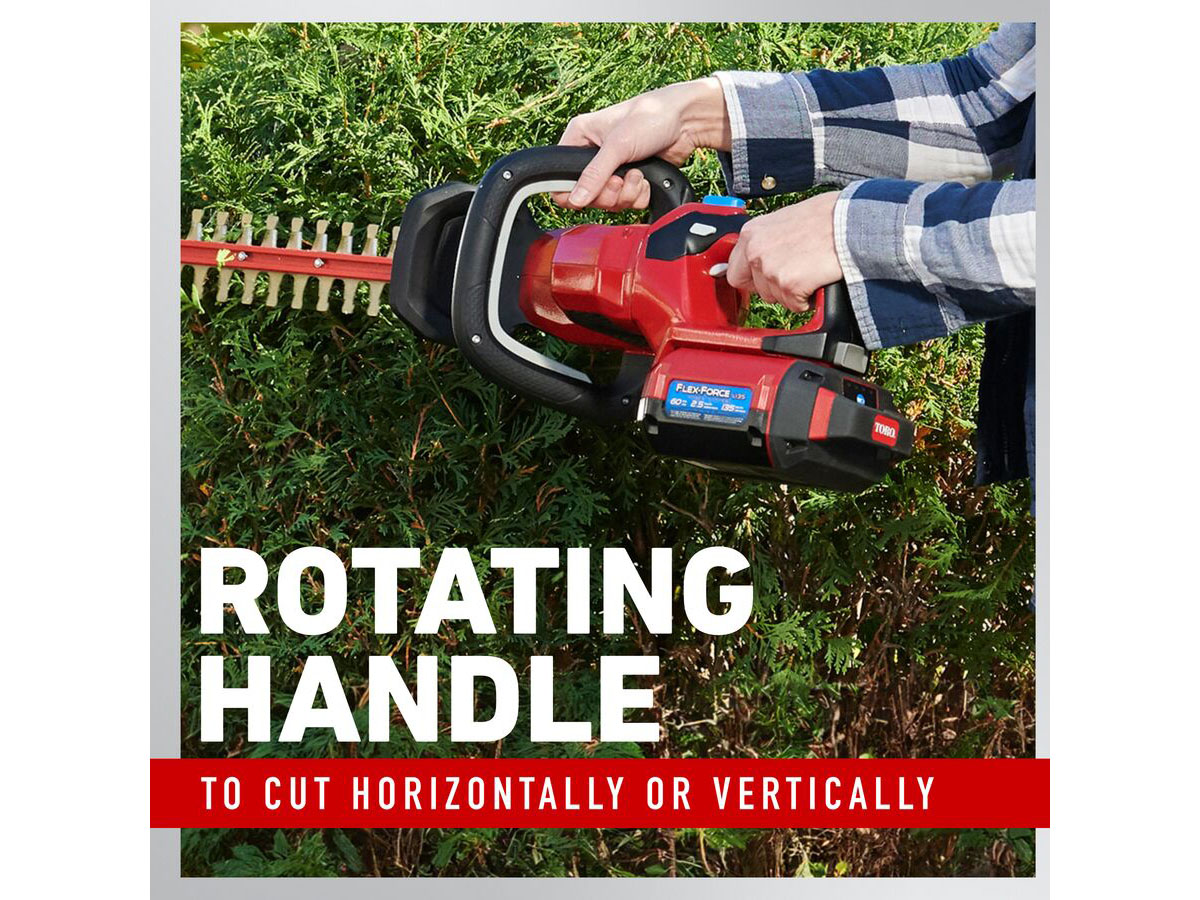 Toro 60V MAX 24 in. Hedge Trimmer w/ 2.5Ah Battery in Gaylord, Michigan - Photo 6