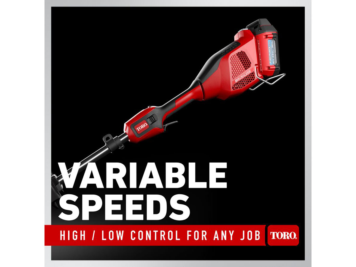 Toro 60V MAX 14 in. / 16 in. Attachment Capable String Trimmer w/ 2.5Ah Battery in Gaylord, Michigan - Photo 10