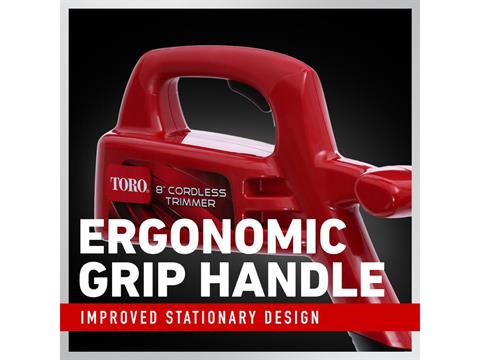 Toro 8 in. Cordless Trimmer in Gaylord, Michigan - Photo 6