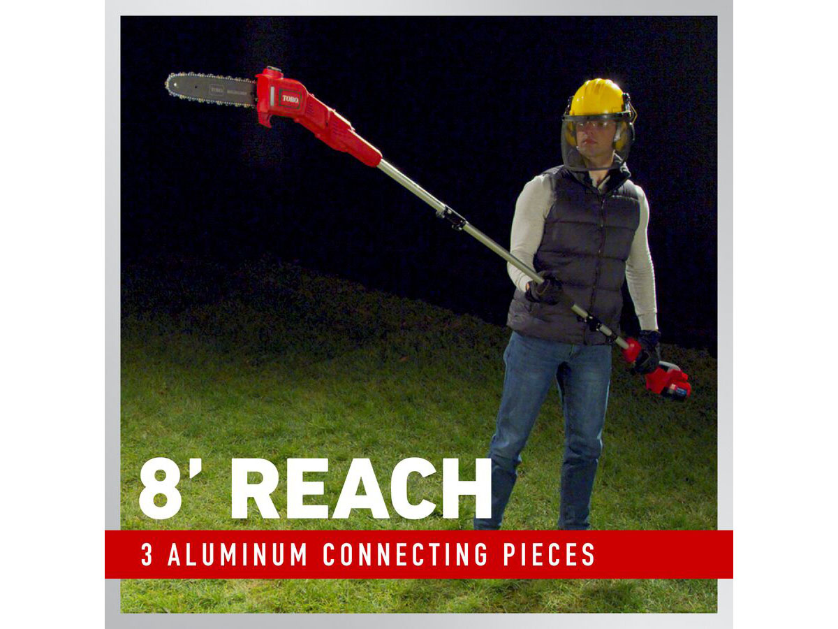 Toro 60V MAX 10 in. Brushless Pole Saw w/ 2.0Ah Battery in Gaylord, Michigan - Photo 7