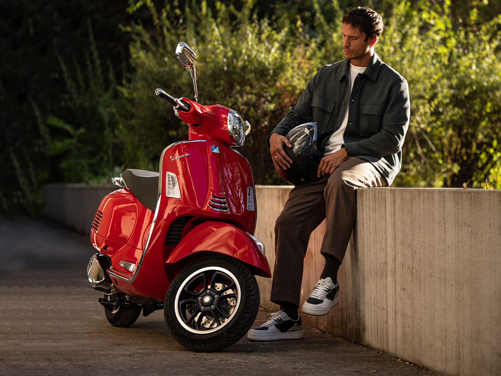 New 2025 Vespa GTS Super 300 Rosso Coraggioso | Scooters in
