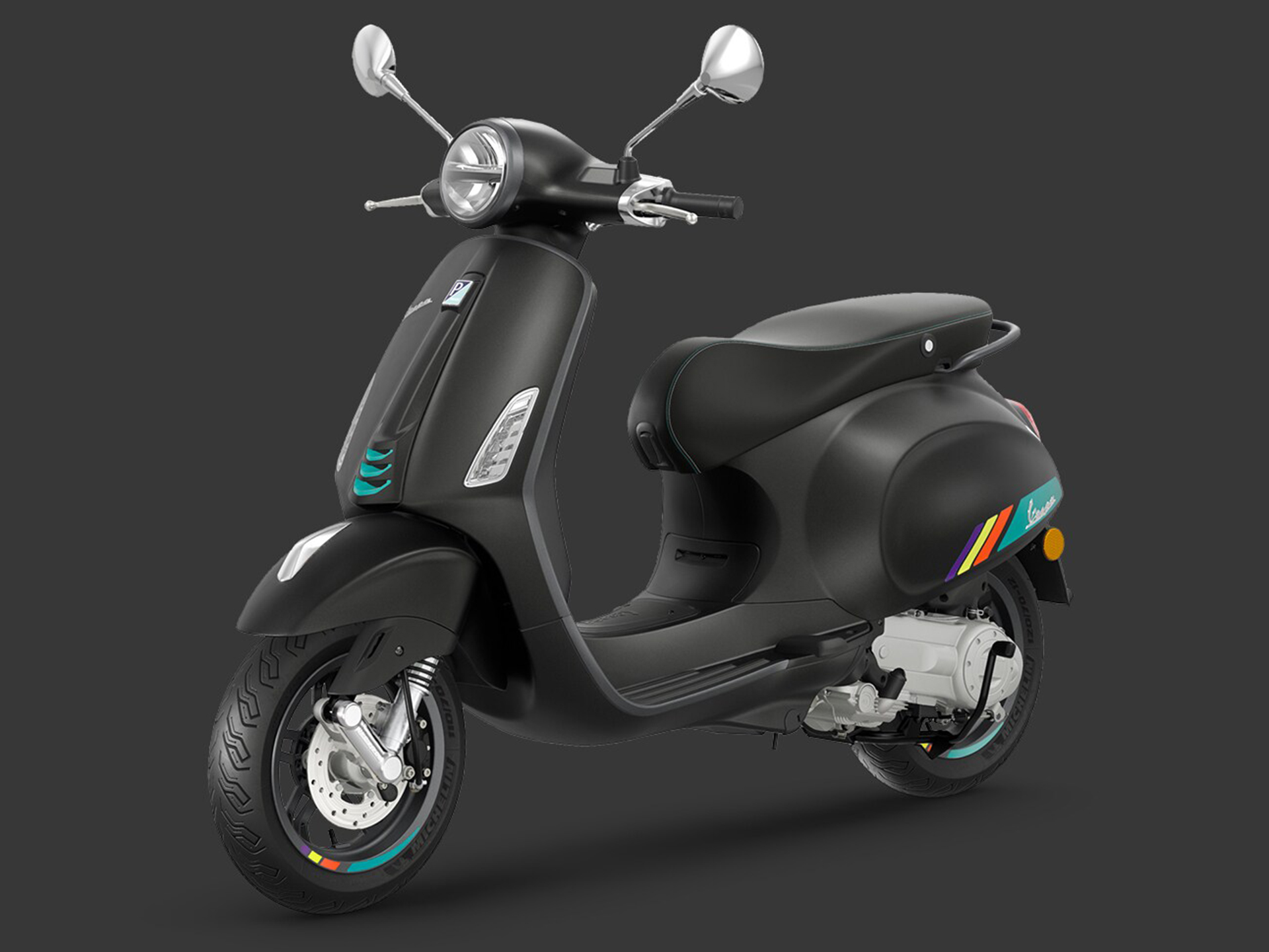 2025 Vespa Primavera 50 S for Sale, New, Nero Convinto Matt | Scooters in  Nashville TN |, image size:1920x1440