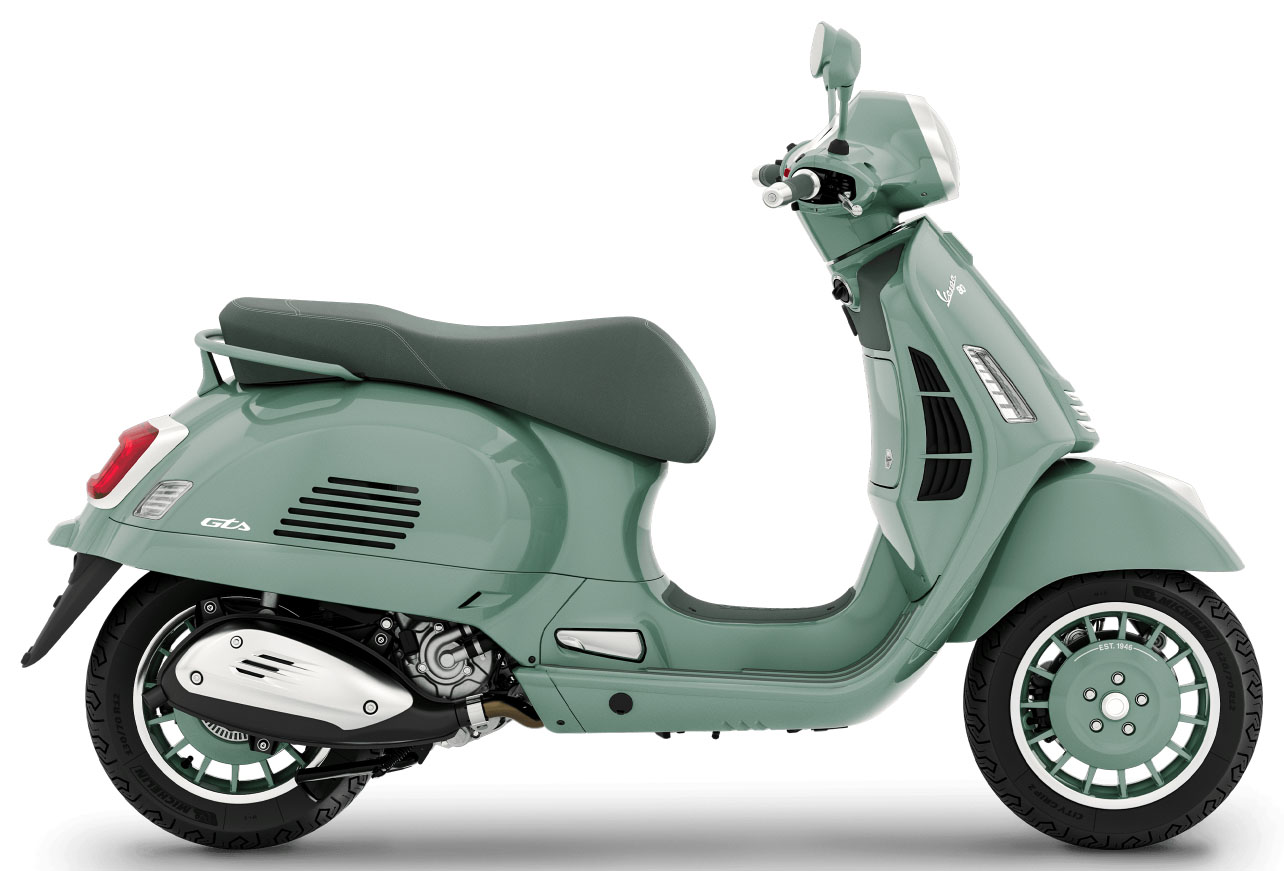 New 2026 Vespa GTS 310 80th | Scooters in Forest Lake MN | Verde 80th