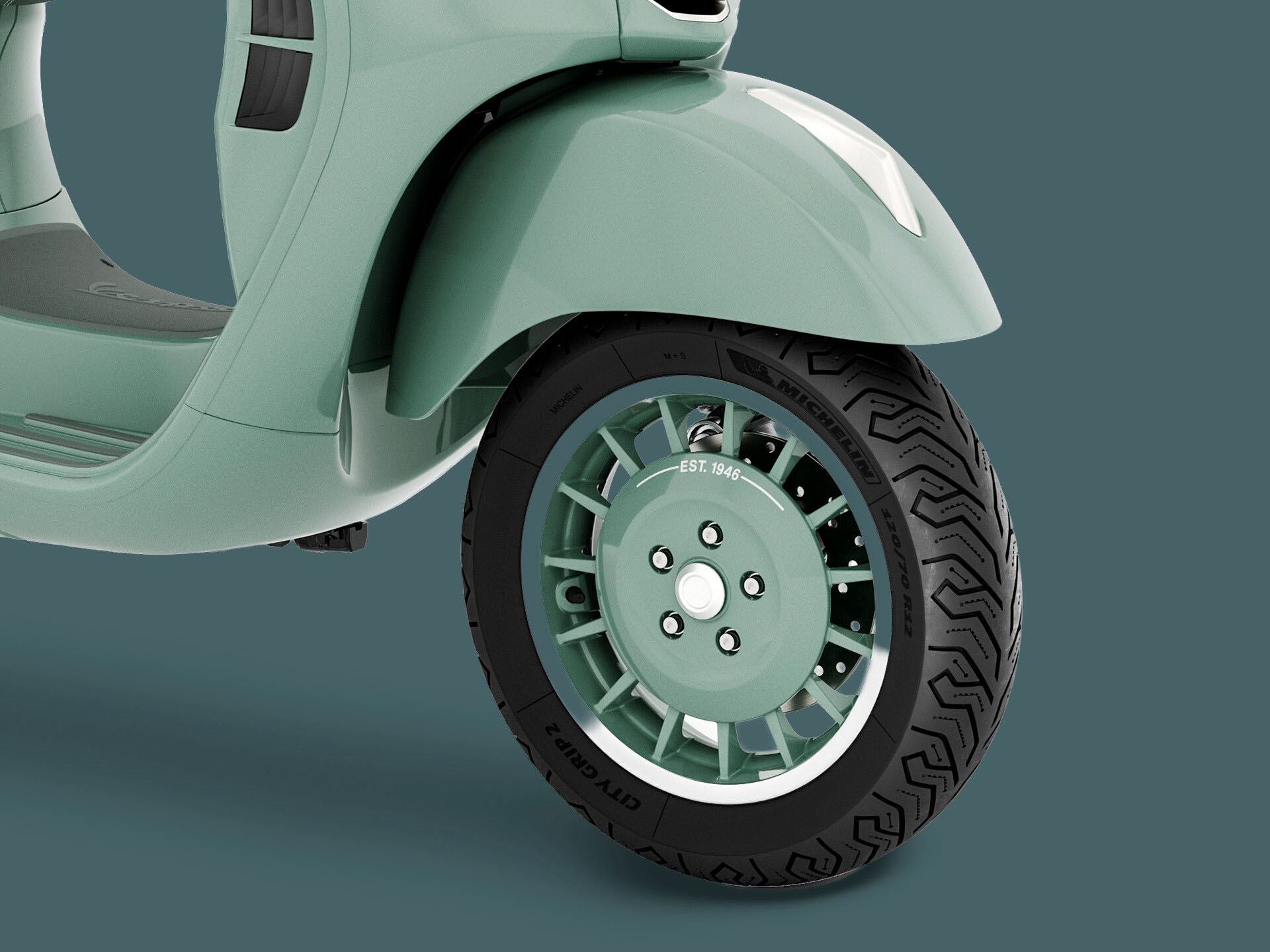 New 2026 Vespa GTS 310 80th | Scooters in Forest Lake MN | Verde 80th