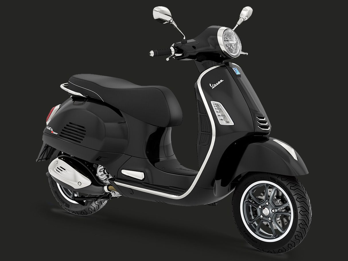 New 2026 Vespa GTS 310 Super | Scooters in Marietta GA | Nero Convinto, image size:1213x910