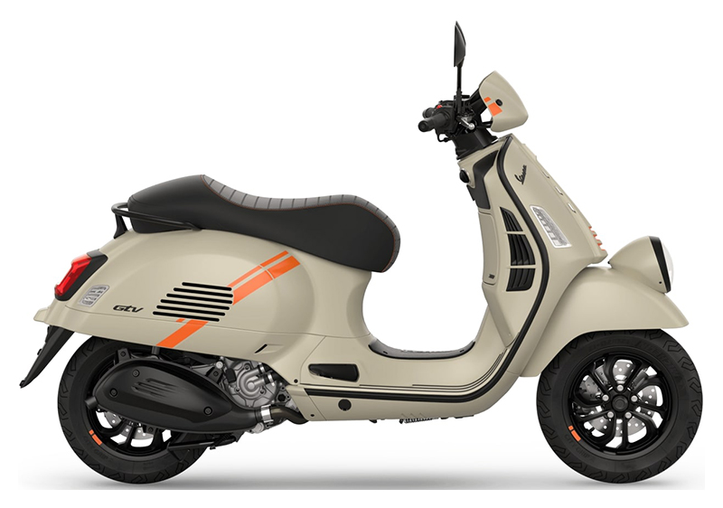 New 2026 Vespa GTV 310 | Scooters in Plano TX | Beige Avvolgente Matt
