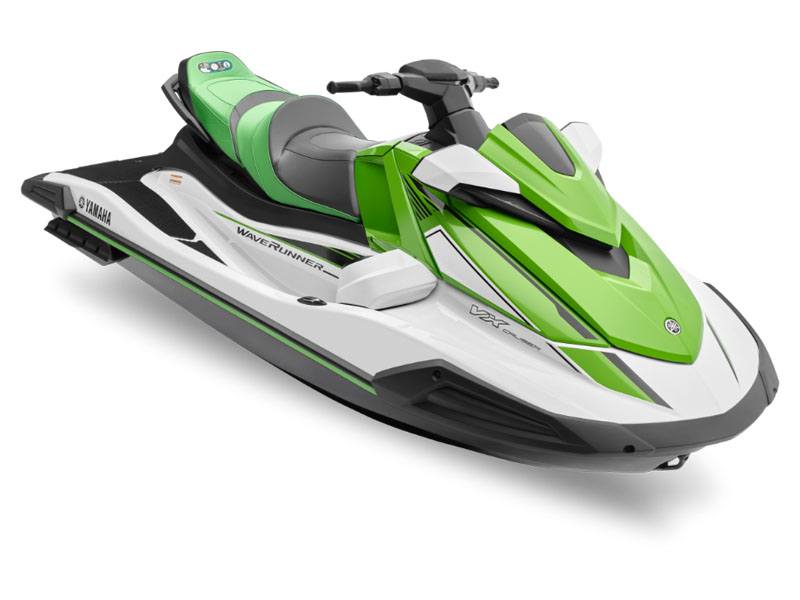 Used 2021 Yamaha VX Cruiser with Audio White / Lime Green