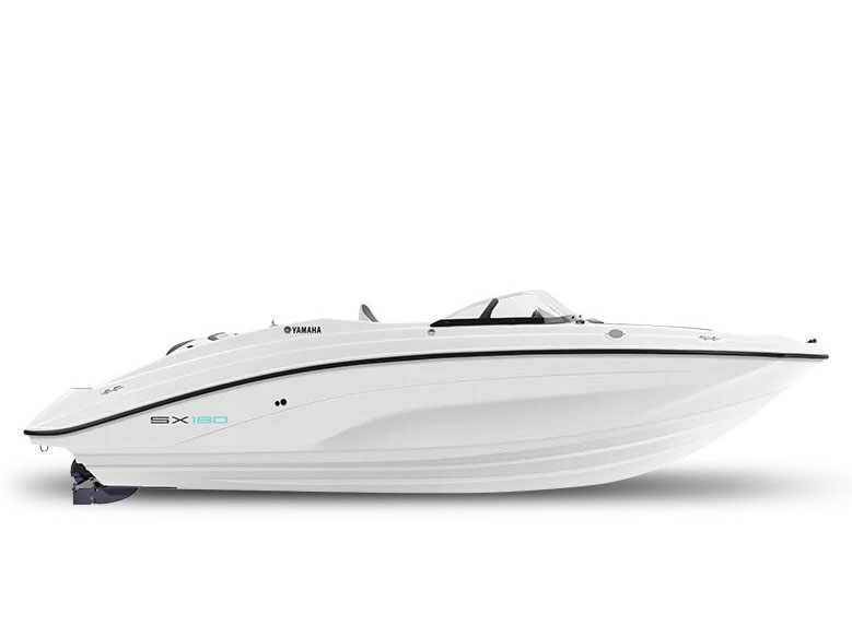【レア】LS YAMAHA CRUISING BOAT プラモデル New 2027 Yamaha SX180 White / Galvanized Trailer Power Boats