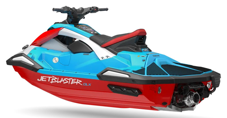 New 2027 Yamaha JetBlaster DLX 2-Up Torch Red / Cyan Watercraft