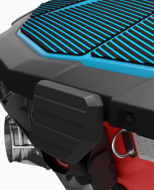 New 2027 Yamaha JetBlaster DLX 3-Up Torch Red / Cyan Watercraft