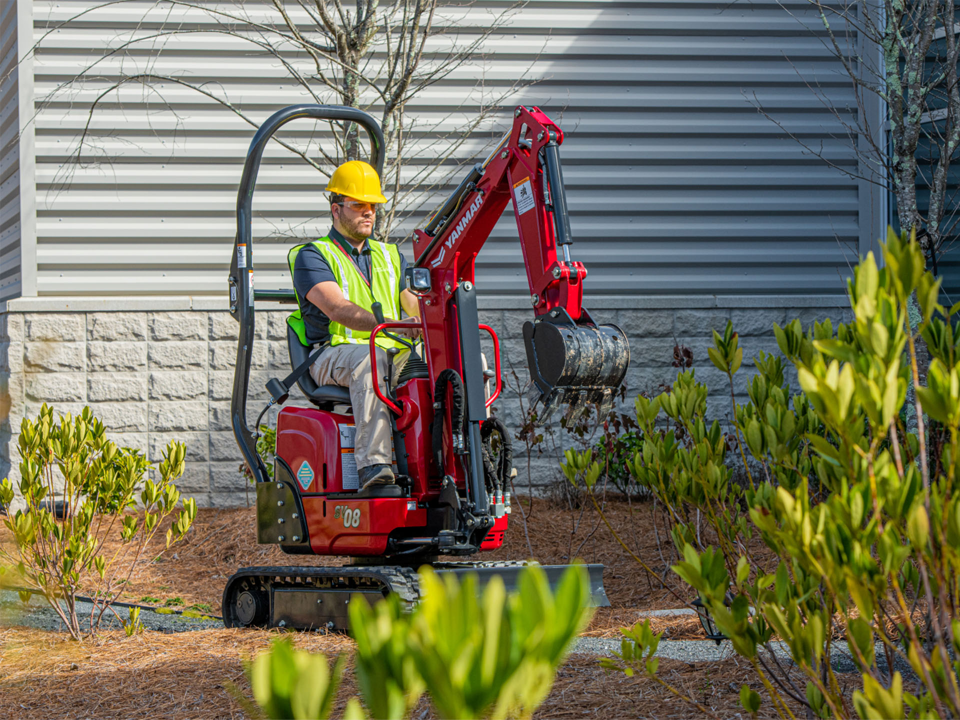 New 2025 Yanmar SV08-1D Red | Excavators in Saint Johnsbury VT |