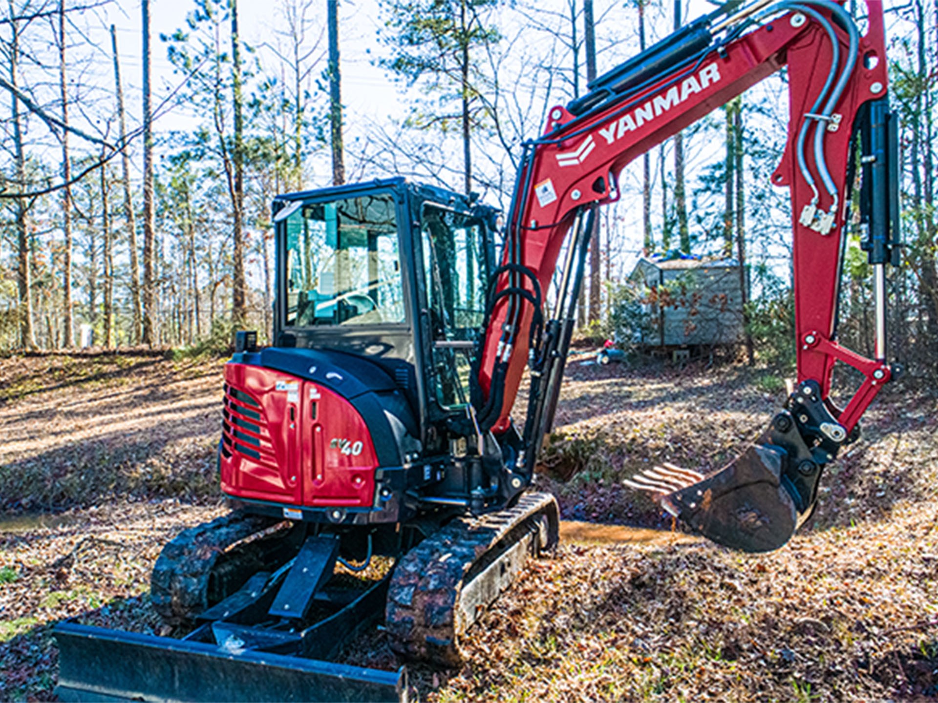 New 2025 Yanmar SV40 Cabin Red | Excavators in Saint Johnsbury VT |