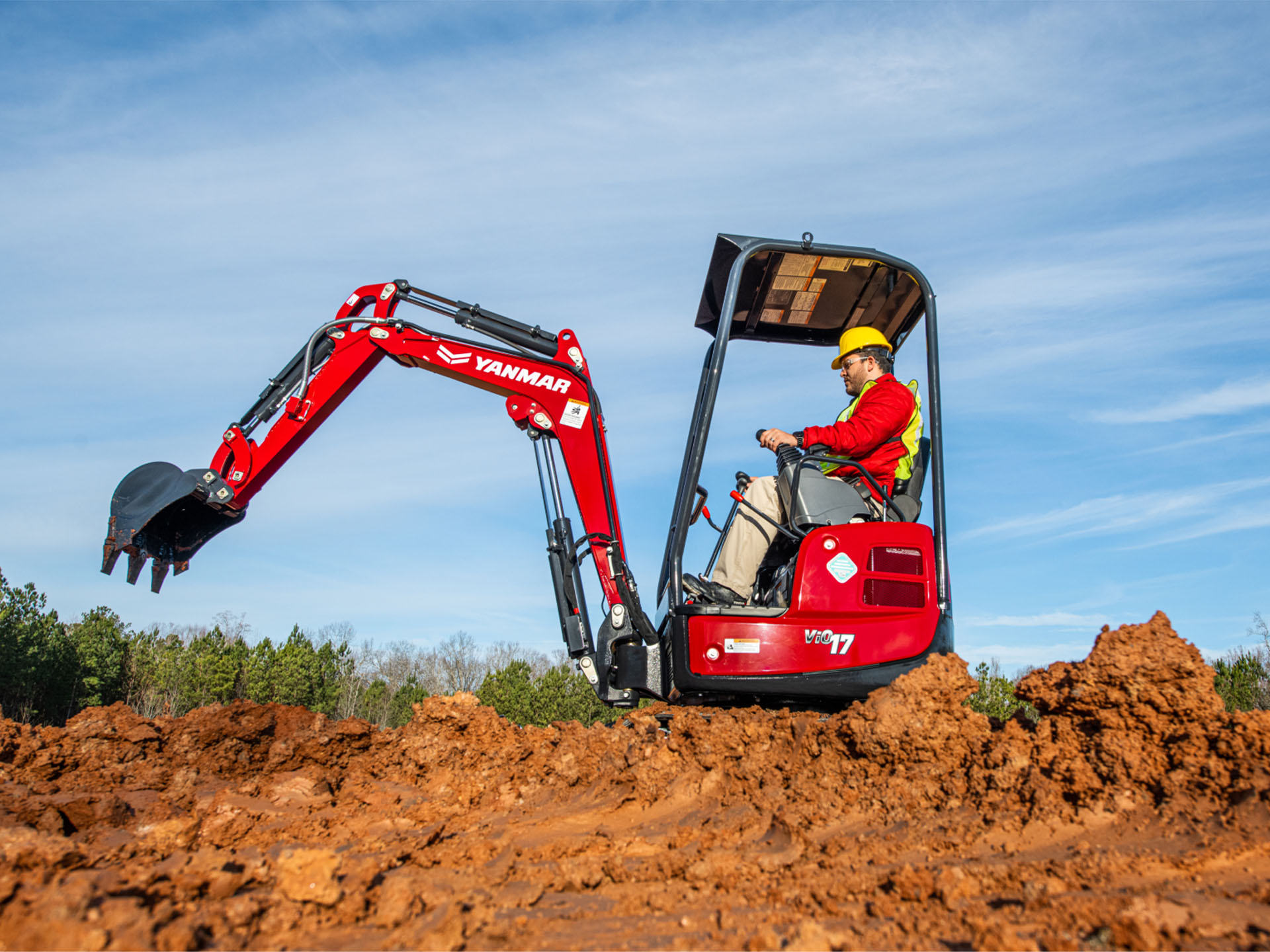 New 2025 Yanmar ViO17-1E Red | Excavators in Saint Johnsbury VT |