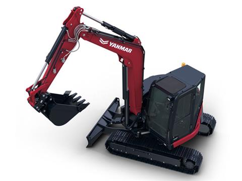 New 2025 Yanmar ViO80-7 Cab Rubber Track Red | Excavators in Saint