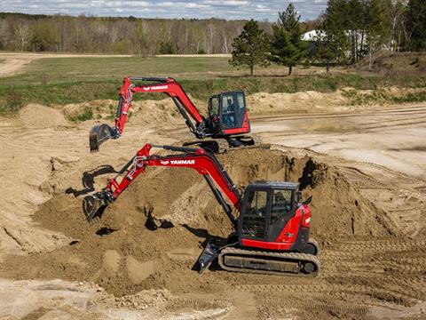 YANMAR HIC40 耕運機 赤色 New 2025 Yanmar ViO80-7 Cab Rubber Track Red | Excavators in Saint